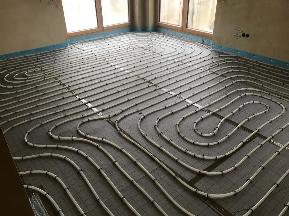 Plancher chauffant d'appartement