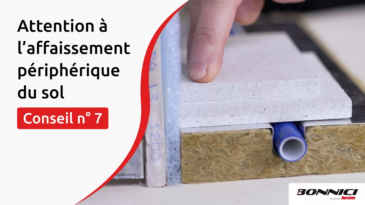 affaissement plancher chauffant