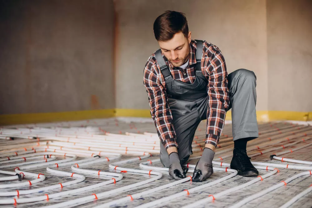 Pose plancher chauffant