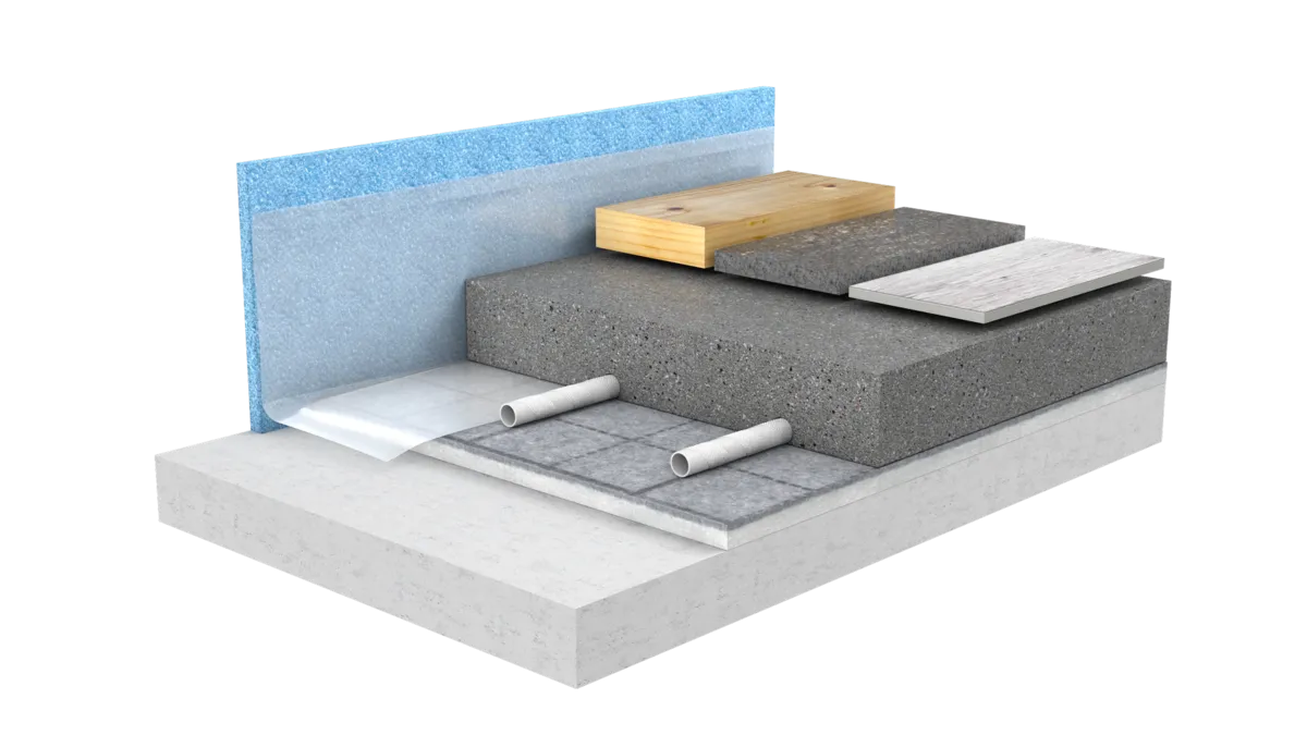 plancher chauffant fixation velcro phonique