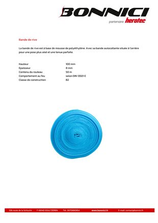 Fiche produit - Bande de rive