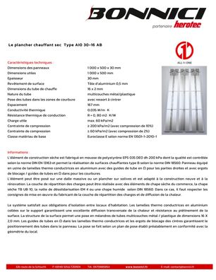 Fiche technique - AIO 30-16-AB