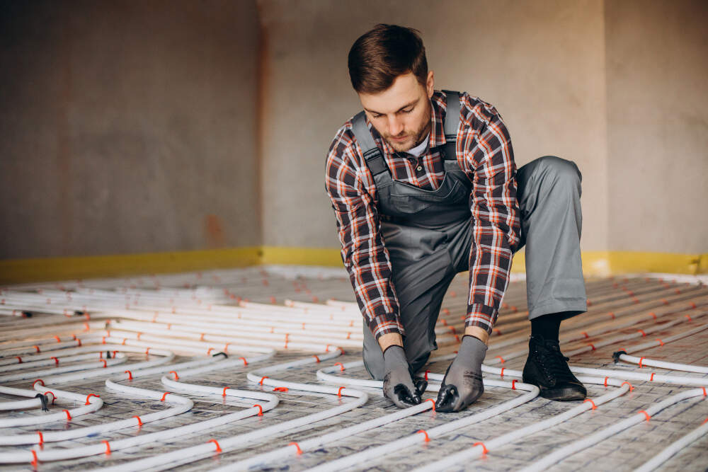 Pose plancher chauffant