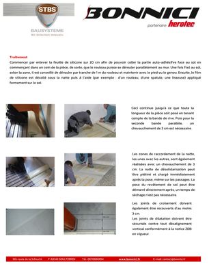 Montage de pose - DinaMat SPZ 1