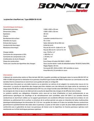 Fiche technique - GREEN 30-16 AB